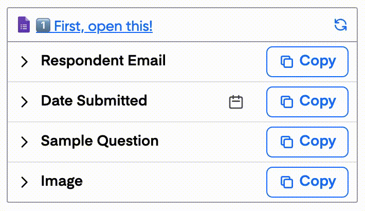 Copy a tag and customise your incident report template